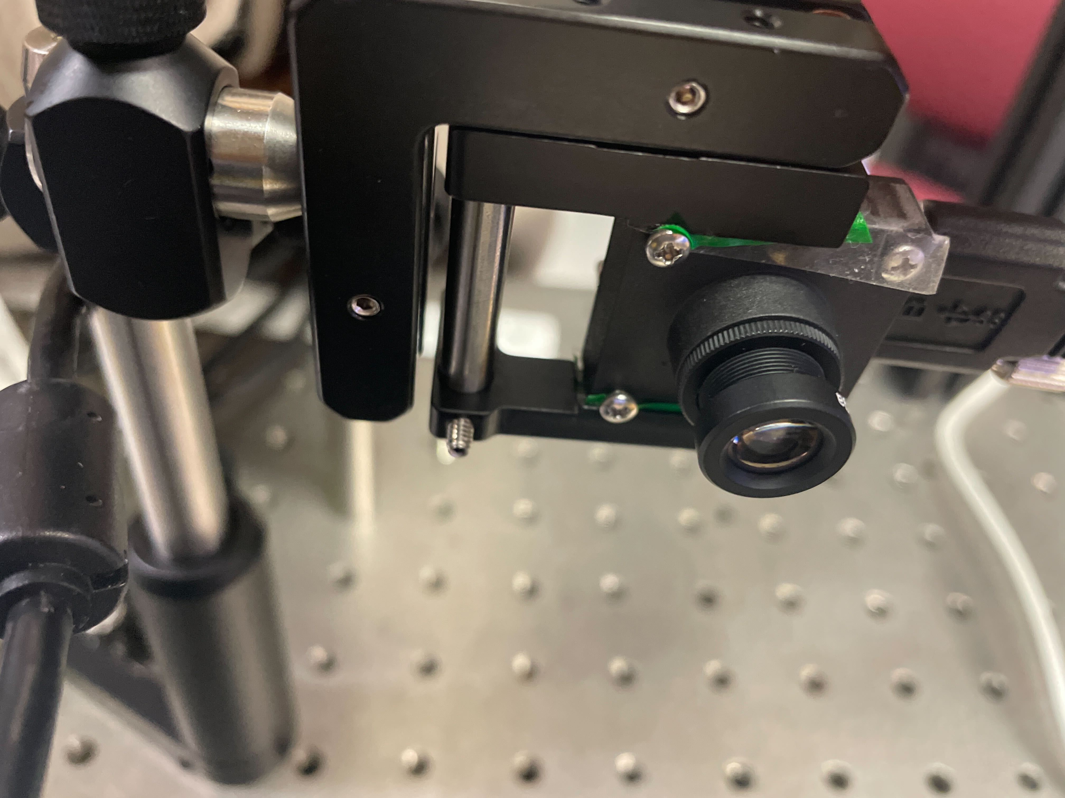 Taping the lensed camera